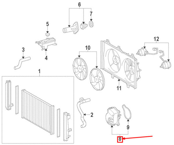 161A029015 - NEW LEXUS CT A10 WATER PUMP 161A029015 ORIGINAL