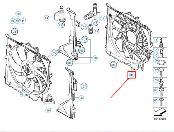 17113415242 - NEW BMW X3 E83 RADIATOR FAN SHROUD 17113415242 ORIGINAL