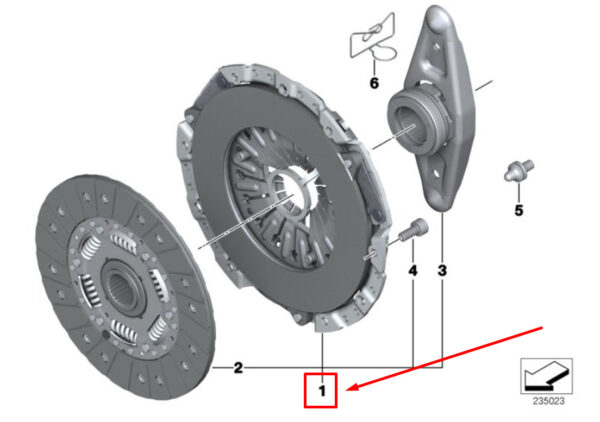 21208631999 - BMW 5 F10 Clutch Kit 8631999 21208631999 ORIGINAL