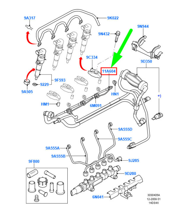 2S6Q-6M090-AB - FORD FIESTA MK5 Glow Plug 2S6Q-6M090-AB 1525910 ORIGINAL
