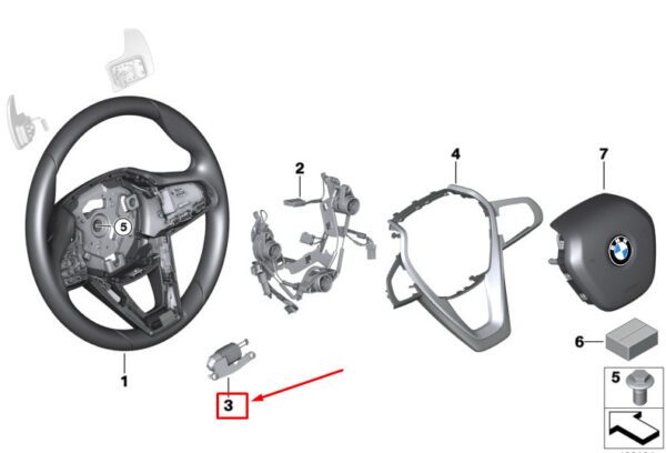 32309495941 - BMW X3 G01 Steering Wheel Vibration Generator 32309495941 ORIGINAL