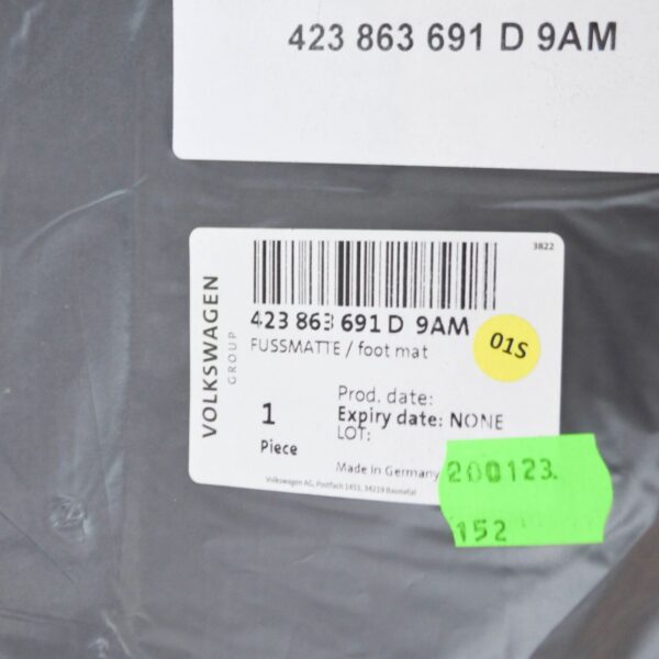 423863691D9AM - NEW AUDI R8 42 FLOOR MAT SET LHD 423863691D9AM ORIGINAL