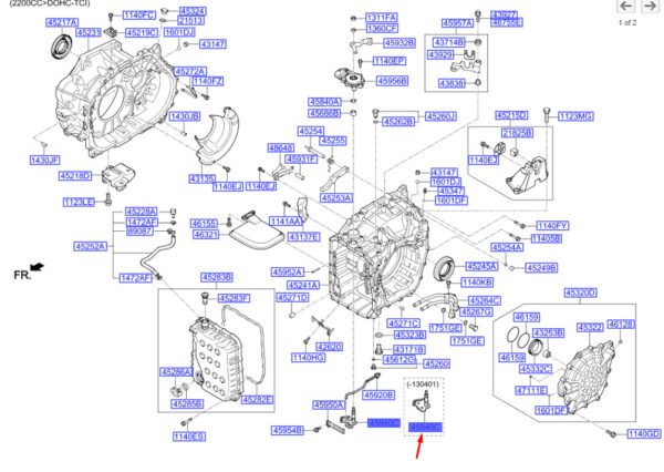459403B020 - HYUNDAI SANTA FÉ MK3 DM Detent Lever Assy 459403B020 ORIGINAL