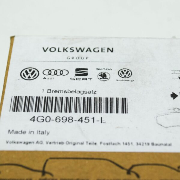4G0698451L - NEW AUDI A6 AVANT C6 REAR BRAKE PADS SET 4G0698451L ORIGINAL