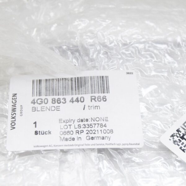 4G0863440R66 - NEW AUDI A6 AVANT C7 CENTER CONSOLE TOP LID COVER TRIM 4G0863440R66 ORIGINAL