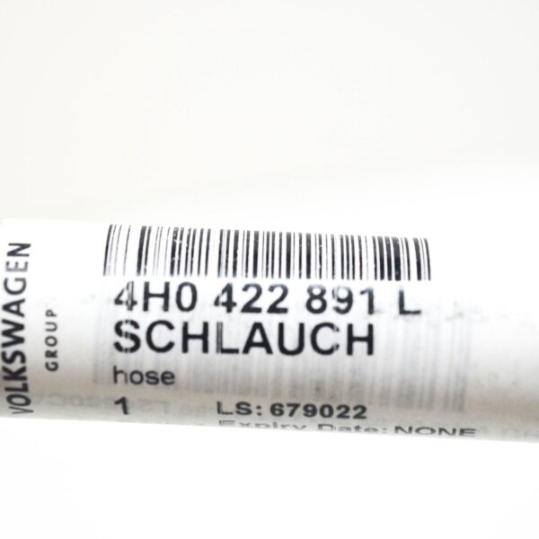 4H0422891L - NEW AUDI A8 4H D4 POWER STEERING RETURN HOSE 4H0422891L ORIGINAL