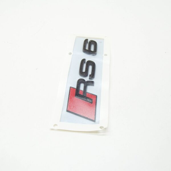 4K0853740T94 - NEW AUDI RS6 A6 C8 REAR RS6 EMBLEM INSCRIPTION BADGE 4K0853740T94 ORIGINAL