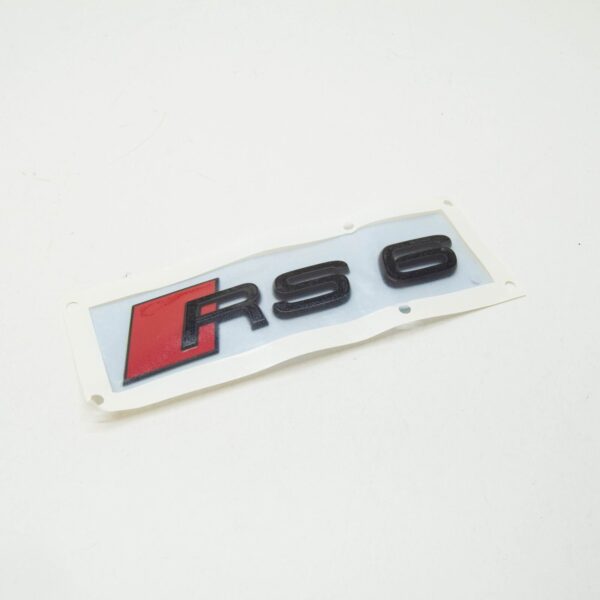 4K0853740T94 - NEW AUDI RS6 A6 C8 REAR RS6 EMBLEM INSCRIPTION BADGE 4K0853740T94 ORIGINAL