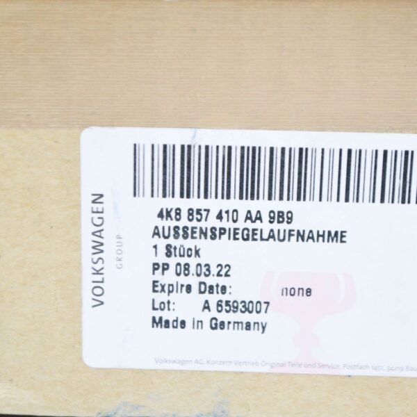4K8857410AA9B9 - NEW AUDI A7 SPORTBACK 4K RIGHT SIDE DOOR WING MIRROR BASE 4K8857410AA9B9