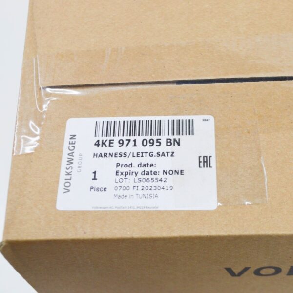 4KE971095BN - NEW AUDI E-TRON GE FRONT BUMPER PARKING AID SYSTEM HARNESS 4KE971095BN ORIGINAL