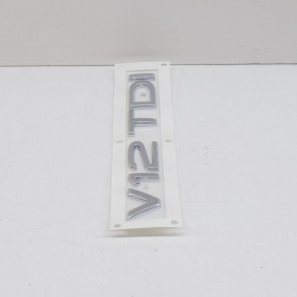 4L0853743D2ZZ - Audi A8 Q7 4L V12 TDI Rear Lettering Badge Emblem 4L0853743D2ZZ ORIGINAL