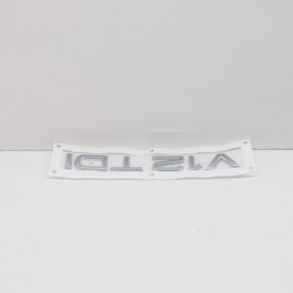 4L0853743D2ZZ - Audi A8 Q7 4L V12 TDI Rear Lettering Badge Emblem 4L0853743D2ZZ ORIGINAL