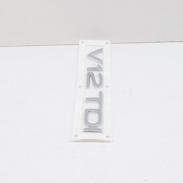4L0853743D2ZZ - Audi A8 Q7 4L V12 TDI Rear Lettering Badge Emblem 4L0853743D2ZZ ORIGINAL