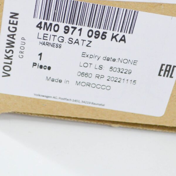 4M0971095KA - NEW AUDI Q7 4M FRONT PARKING AID WIRING HARNESS 4M0971095KA ORIGINAL