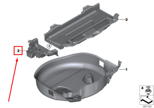 51477943342 - BMW X7 G07 Right Luggage Compartment Liner 51477943342 7943342 ORIGINAL