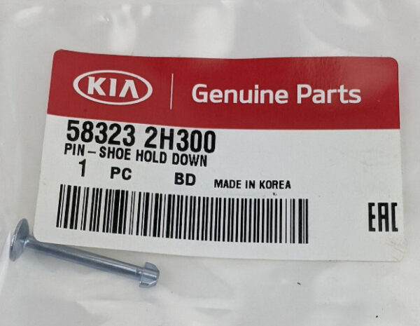 583232H300 - KIA SPORTAGE QL MK4 Rear Brake Shoe Hold Down Pin 583232H300 ORIGINAL