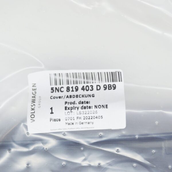 5NC819403D9B9 - VW TIGUAN AD1 Left Windscreen Scuttle Panel Rain Cover 5NC819403D9B9 ORIGINAL