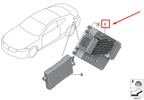 65129859198 - BMW 3 G20, G28 Receiver Audio Module 9859198 65129859198 ORIGINAL