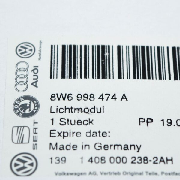 8W6998474A - NEW AUDI A5 CABRIO 8W6 FRONT RIGHT DRL LIGHT LED MODULE UNIT 8W6998474A ORIGINAL