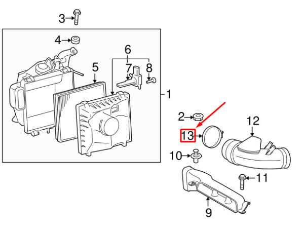 9046095005 - LEXUS NX MK1 Engine Air Hose Clamp 9046095005 ORIGINAL