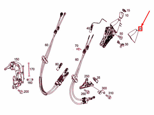 A0002681196 - MERCEDES-BENZ SPRINTER 3-t (906) Shift Lever Boot RHD A0002681196 ORIGINAL