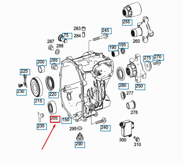 A0029818712 - MERCEDES-BENZ SPRINTER 906 TRANSMISSION ROLLER SLEEVE A0029818712 2009 11085087