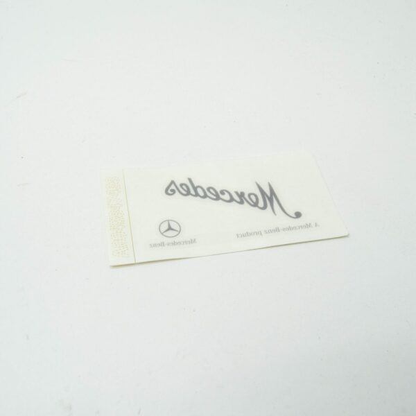 A0045847438 - NEW MERCEDES-BENZ E W211 B-PILLAR NEAR MODEL PLATE STICKER A0045847438 ORIGINAL