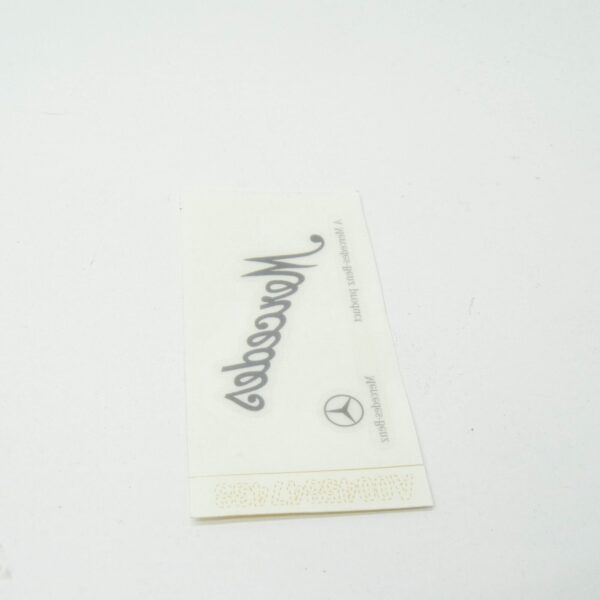 A0045847438 - NEW MERCEDES-BENZ E W211 B-PILLAR NEAR MODEL PLATE STICKER A0045847438 ORIGINAL