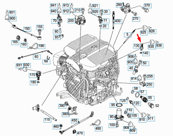 A0091535228 - MERCEDES-BENZ GLE W166 Pressure Sensor A0091535228 ORIGINAL