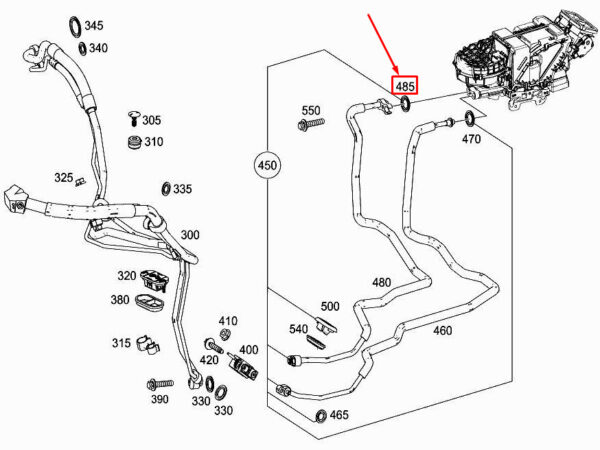 A0239976445 - MERCEDES-BENZ S W222 Rear Damper Suction Line Seal Ring A0239976445 ORIGINAL