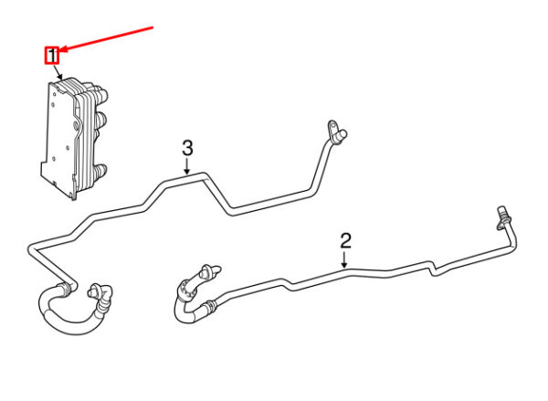 A0995001900 - NEW MERCEDES-BENZ C W205 GEARBOX OIL COOLER A0995001900 ORIGINAL