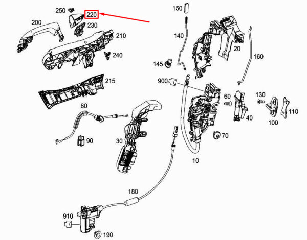 A0997660800 - MERCEDES-BENZ S W222 Front Right Door Trim Ring A0997660800 ORIGINAL