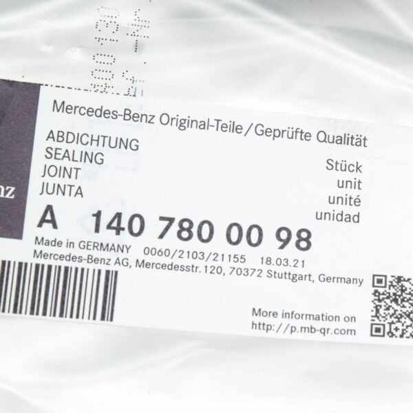 A1407800098 - NEW MERCEDES-BENZ S W140 SLIDING ROOF SEAL A1407800098 ORIGINAL