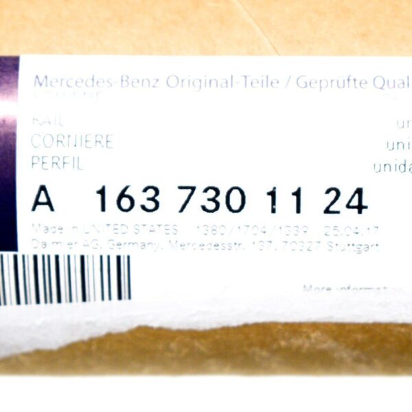 A1637301124 - NEW MERCEDES-BENZ ML W163 REAR LEFT DOOR WINDOW COVER A1637301124 ORIGINAL