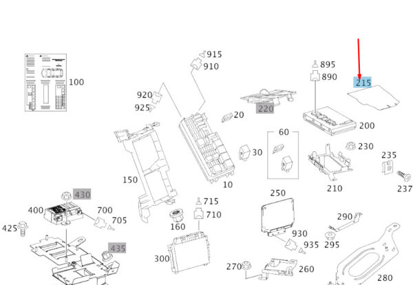 A1648260524 - NEW MERCEDES-BENZ ML W164 REAR SAM/SRB PROTECTIVE COVER A1648260524 ORIGINAL