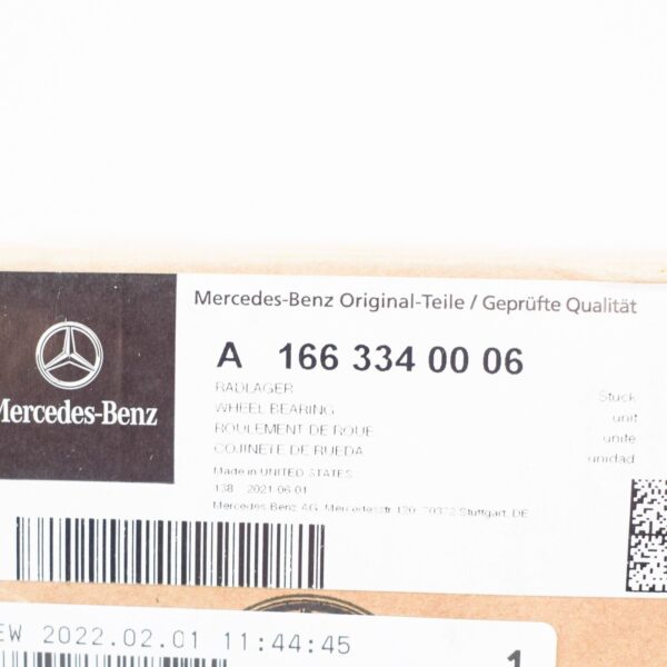 A1663340006 - NEW MERCEDES-BENZ ML W166 FRONT WHEEL BEARING A1663340006 ORIGINAL
