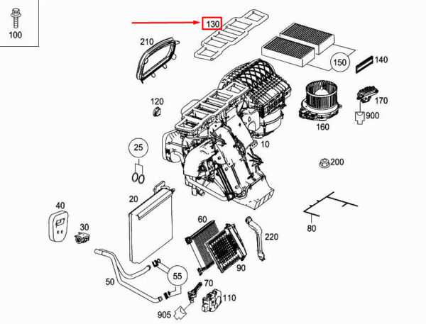 A1668350298 - MERCEDES-BENZ GLE W166 Roof Ventilator Sealing A1668350298 ORIGINAL