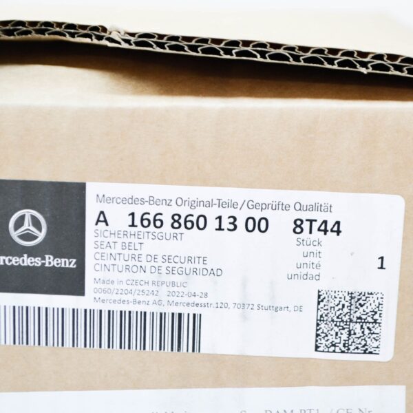 A16686013008T44 - NEW MERCEDES-BENZ GLE W166 FRONT LEFT SEAT BELT A16686013008T44 ORIGINAL