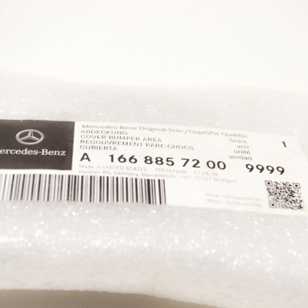 A16688572009999 - NEW MB GLS X166 AMG FRONT BUMPER RIGHT COVER CAP A16688572009999 ORIGINAL