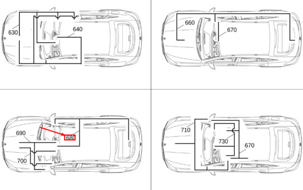 A1675406322 - MERCEDES-BENZ GLE W167 Rear End Door Wiring Harness A1675406322 ORIGINAL
