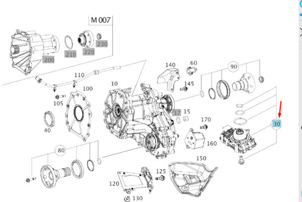 A1679005805 - MERCEDES-BENZ GLE W167 AMG Transfer Case Control Unit A1679005805 ORIGINAL
