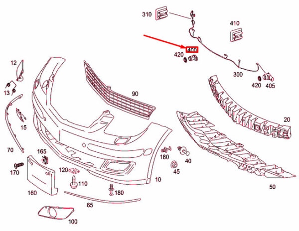 A16954205189999 - MERCEDES-BENZ B W245 Front Central Distance Sensor A16954205189999 ORIGINAL