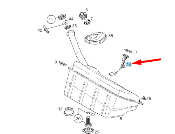 A1705421417 - NEW MERCEDES-BENZ SLK R170 FUEL TANK FILL LEVEL SENSOR A1705421417 ORIGINAL