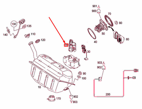 A1714703394 - NEW MERCEDES-BENZ SLK R171 FUEL DELIVERY MODULE A1714703394 ORIGINAL