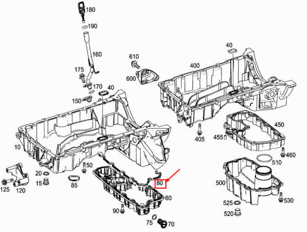 A1770142600 - MERCEDES-BENZ E W213 Engine Oil Pan Profile Seal A1770142600 ORIGINAL