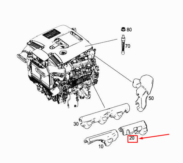 A1772261200 - MERCEDES-BENZ E W213 Rear Right Engine Soundproofing A1772261200 ORIGINAL