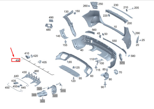 A1775408341 - MERCEDES-BENZ GLA H247 Rear Parking Aid Wiring A1775408341 ORIGINAL