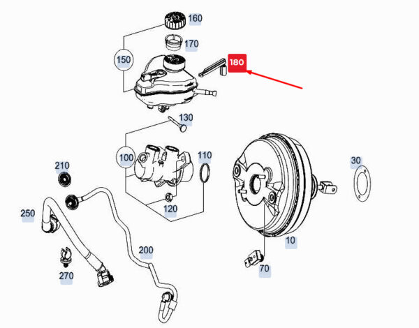 A1779050902 - MERCEDES-BENZ GLE W167 Fill Level Sensor A1779050902 ORIGINAL