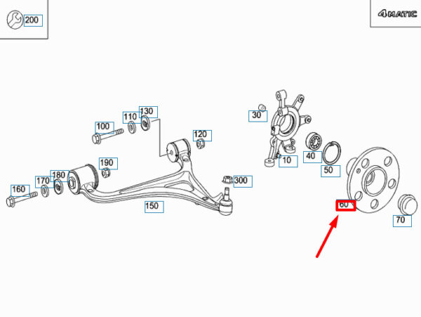 A2033370045 - NEW MERCEDES-BENZ C W203 FRONT WHEEL HUB FLANGE A2033370045 ORIGINAL
