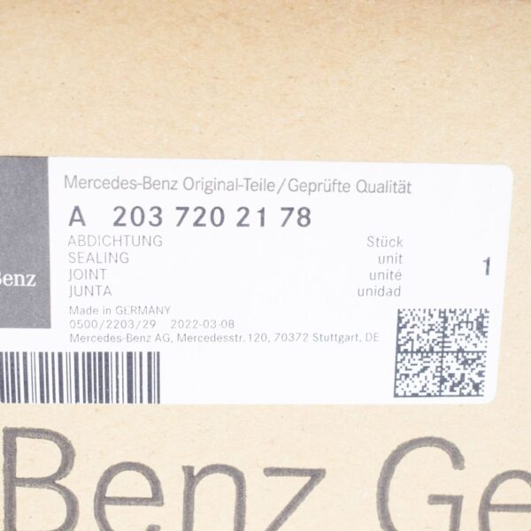 A2037202178 - NEW MERCEDES-BENZ C-CLASS W203 FRONT LEFT DOOR SEAL A2037202178 ORIGINAL